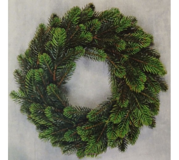 Вінок литий зелений з салатовими кінчиками d-40 см